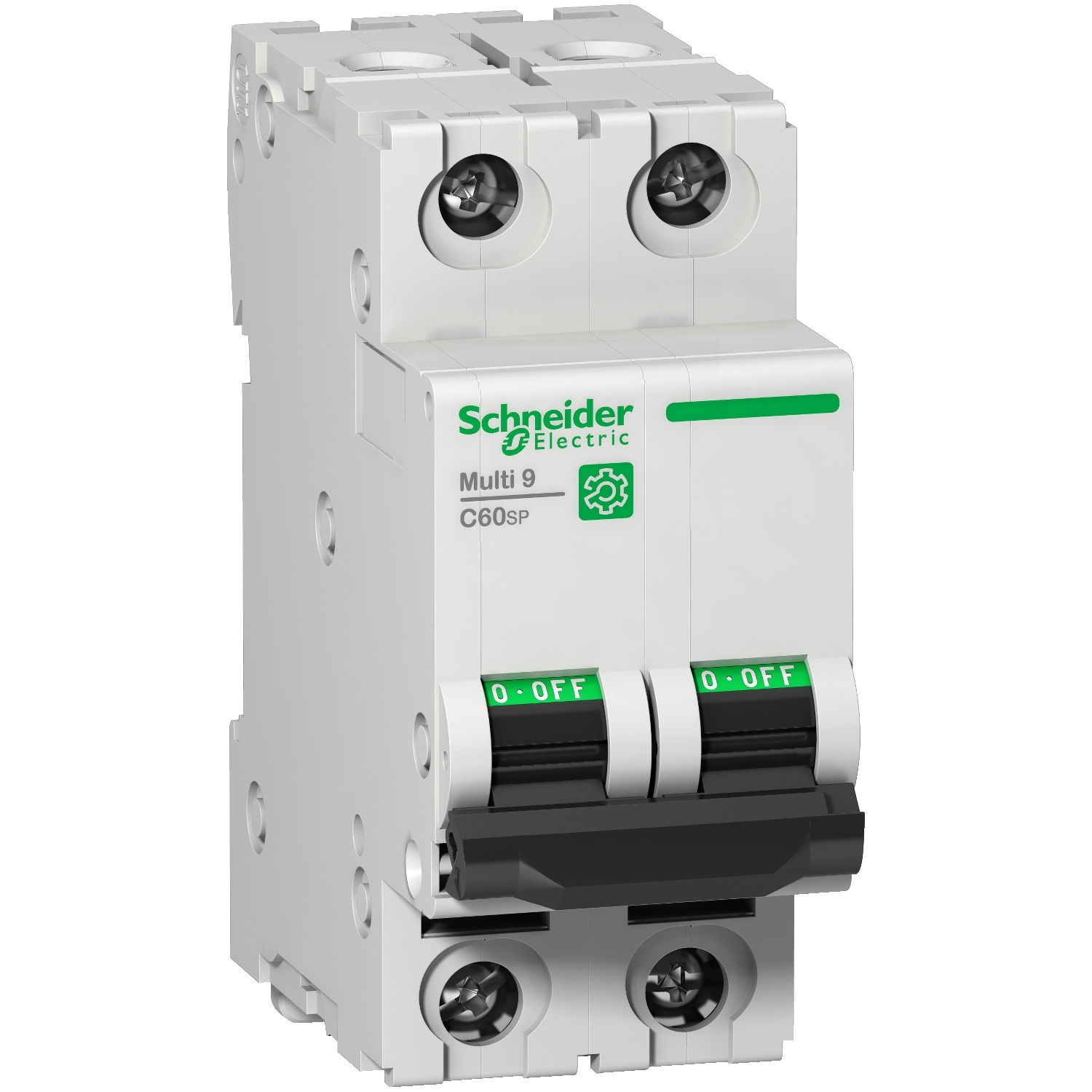 Schneider Electric Supplementary Thermal Magnetic Circuit Breaker; 2-Pole; 10A; 480Y/277VAC/60VDC; Lever; Box Lug Terminal; C Trip Curve; UL 1077